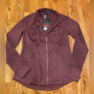 Spyder Active Women’s Athletic Maroon Fitted Athleisure Fitted Jacket NWT